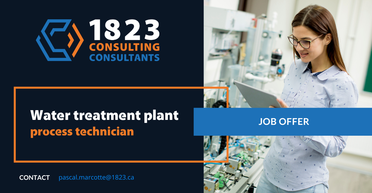 JOB OFFERS WATER TREATMENT PLANT PROCESS TECHNICIAN 1823